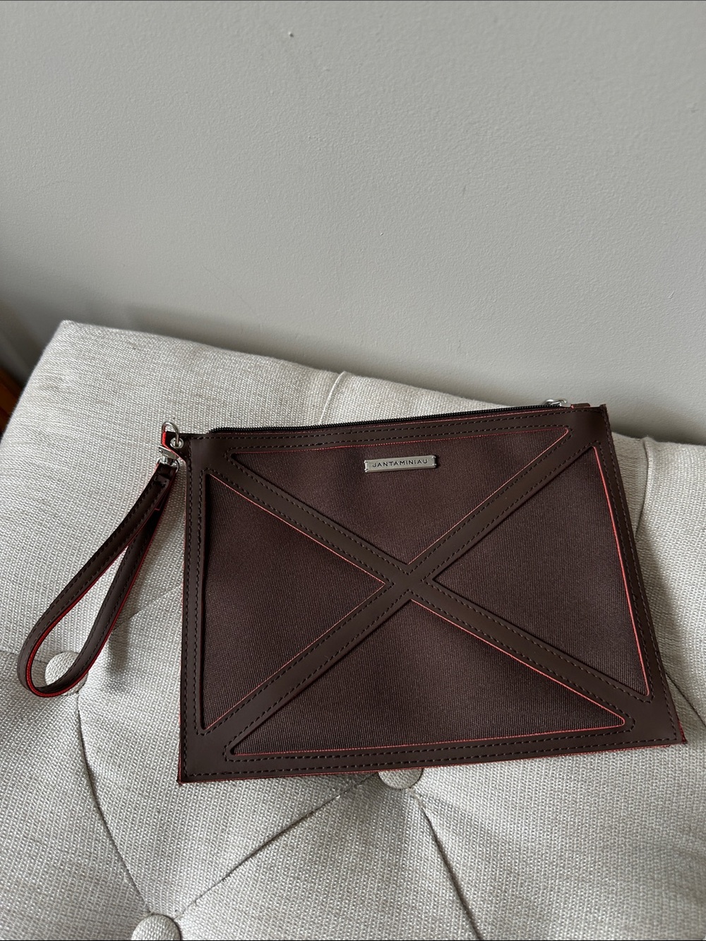 Jantaminiau / KLM Airlines Collab Zip Pouch Wristlet